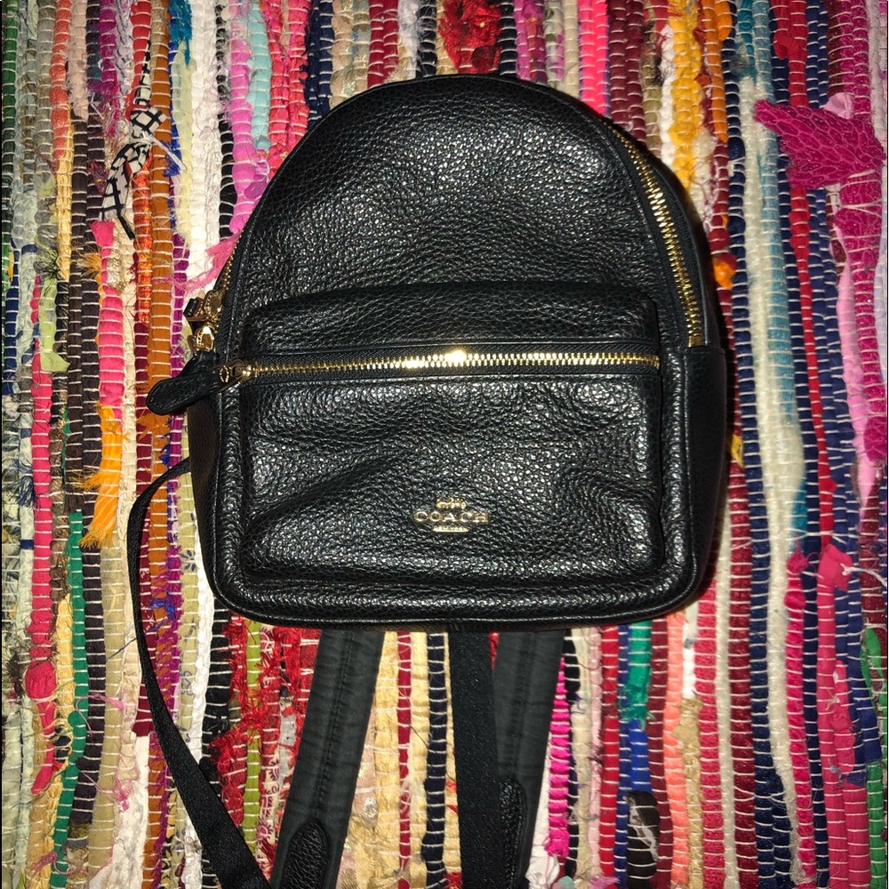 NWOT Black Coach Backpack